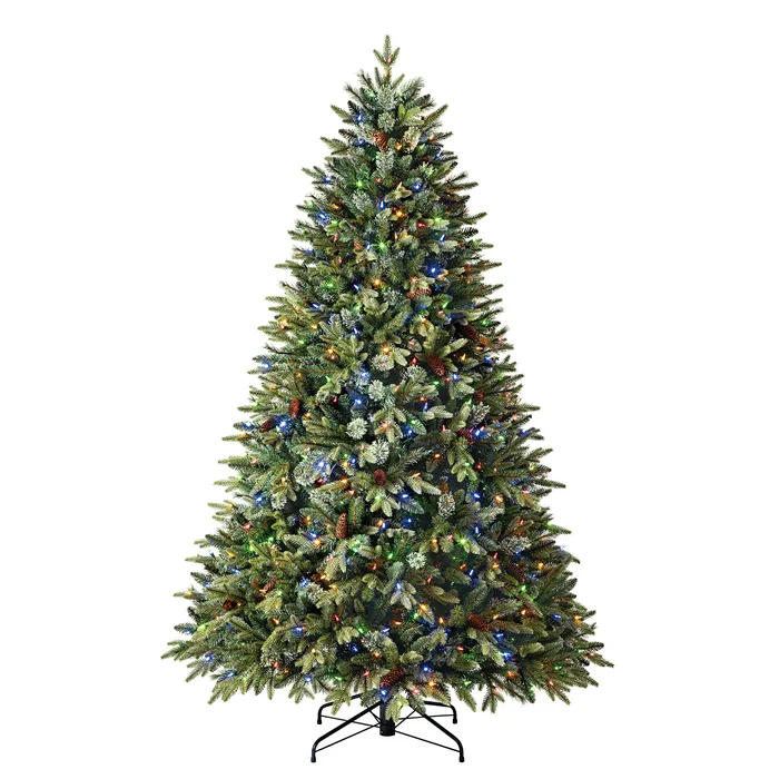 Holiday Living 7.5-ft Hayden Pine Pre-Lit LED Artificial Christmas Tree