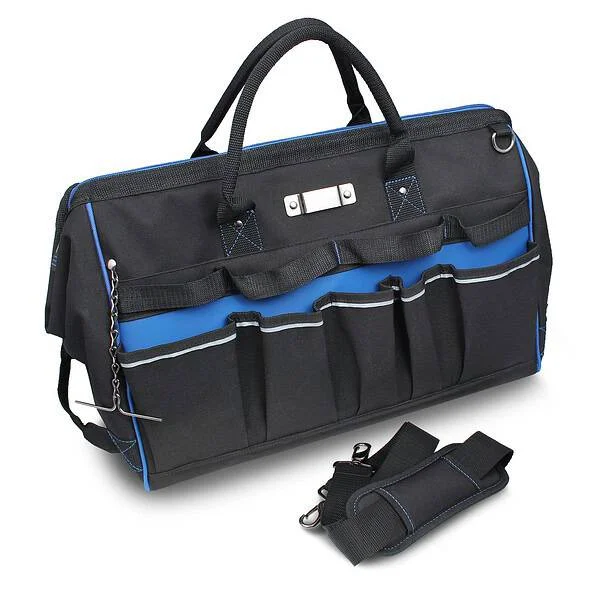IDEAL Pro Series Blue Polyester 11.5-in Zippered Electrician’s Tote