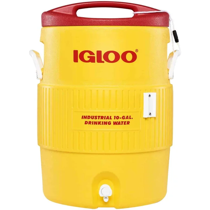 IGLOO 10 Gallon Industrial Heavy-Duty Beverage Cooler – Yellow