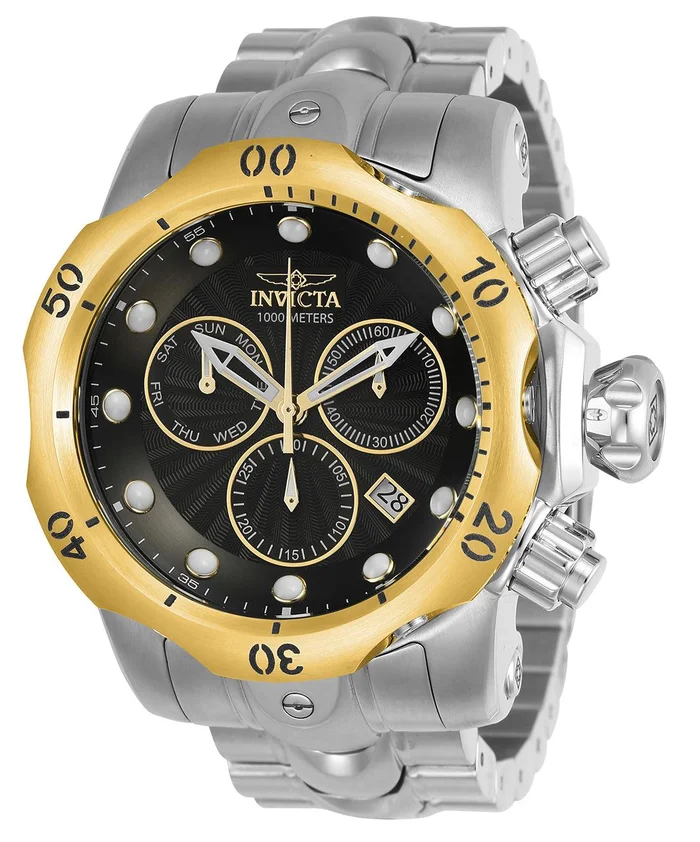 Invicta 23889 Men’s Venom Gold Bezel Chronograph Steel Dive Watch