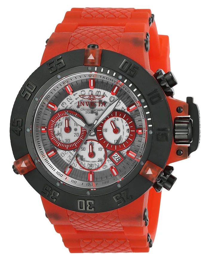 Invicta 24364 Men’s Subaqua Noma III Red Plastic & Silicone Strap Chronograph Dive Watch