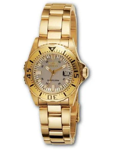 Invicta 2963 Women’s Pro Diver Gold Tone SS Watch