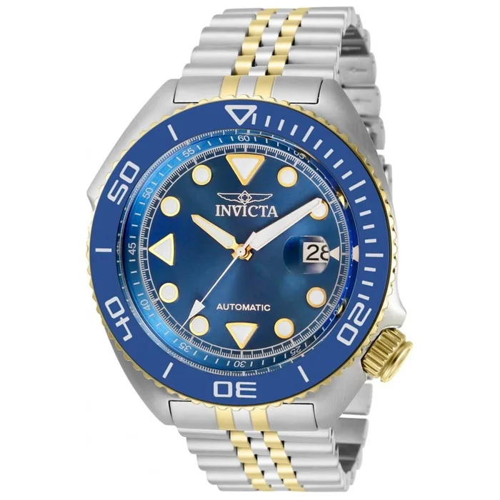 Invicta Men’s Automatic Watch – Pro Diver Blue Dial Two Tone Bracelet | 30416