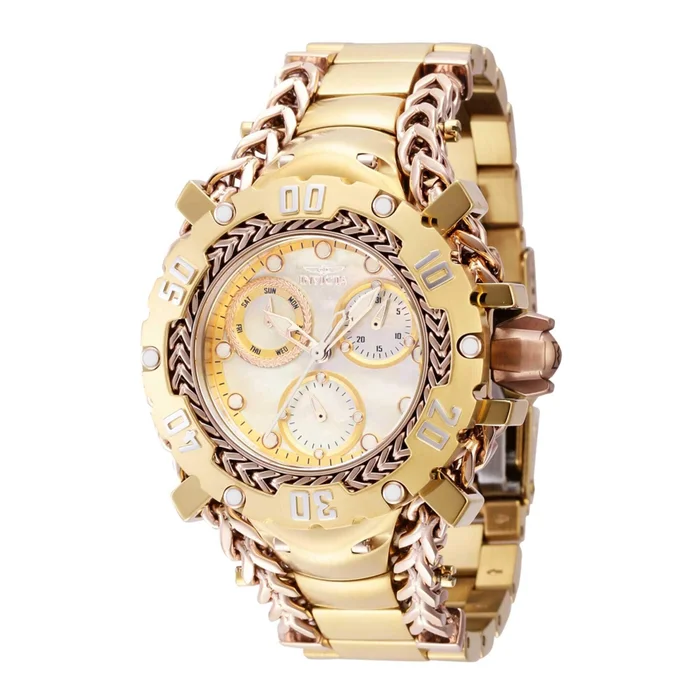Invicta Women’s Watch – Gladiator Quartz Date Display Yellow Steel Bracelet | 41102