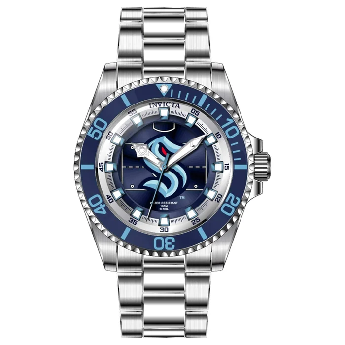 Invicta Women’s Watch – NHL Seattle Kraken Blue and Black Dial Silver Tone Case | 42212