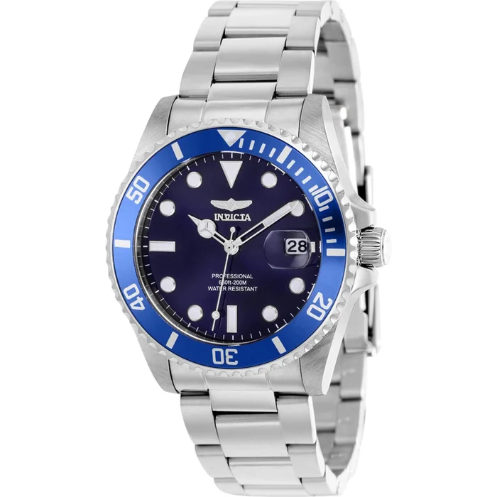 Invicta Women’s Watch – Pro Diver Quartz Blue Dial Bracelet Rotating Bezel | 37150