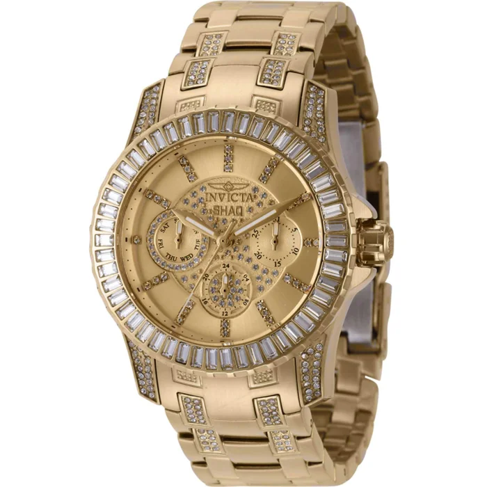 Invicta Women’s Watch – Shaq Gold Tone Dial Crystal Accented Steel Bracelet | 43826