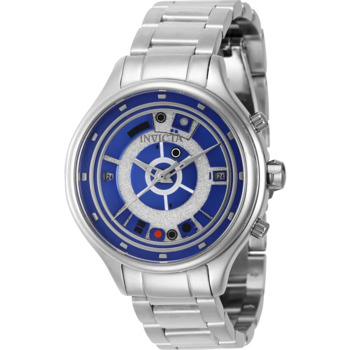 Invicta Women’s Watch – Star Wars R2-D2 Blue and Silver Tone Dial Bracelet | 41390