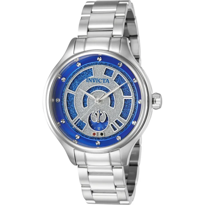Invicta Women’s Watch – Star Wars R2-D2 Quartz Silver Stainless Steel Bracelet | 41393