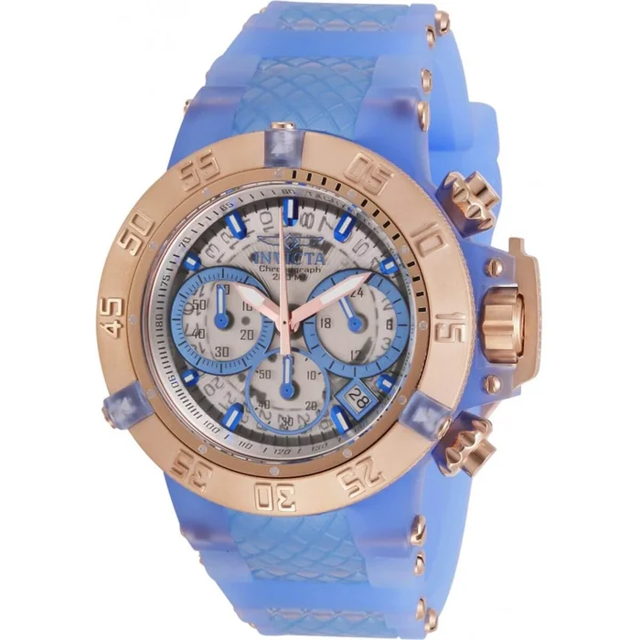Invicta Women’s Watch – Subaqua Noma III TT Light Blue and Rose Gold Strap | 30306