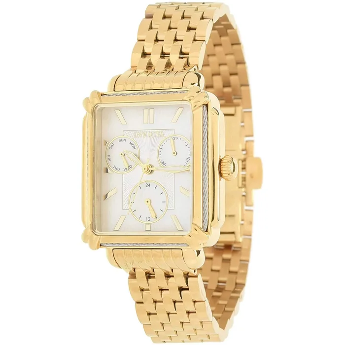 Invicta Women’s Watch – Wildflower Date Display Yellow Gold Steel Bracelet | 37277