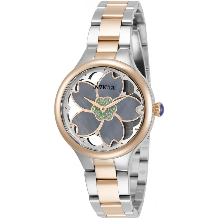 Invicta Women’s Watch – Wildflower Quartz MOP Dial Two Tone Steel Bracelet | 32087