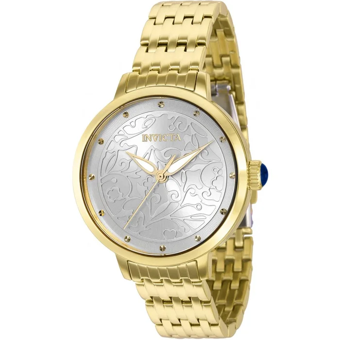 Invicta Women’s Watch – Wildflower Silver Tone Dial Stainless Steel Bracelet | 37419