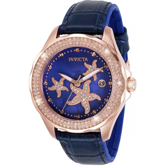 Invicta Women’s Watch – Wildflower Starfish Rose Gold Case Blue MOP Dial | 32665