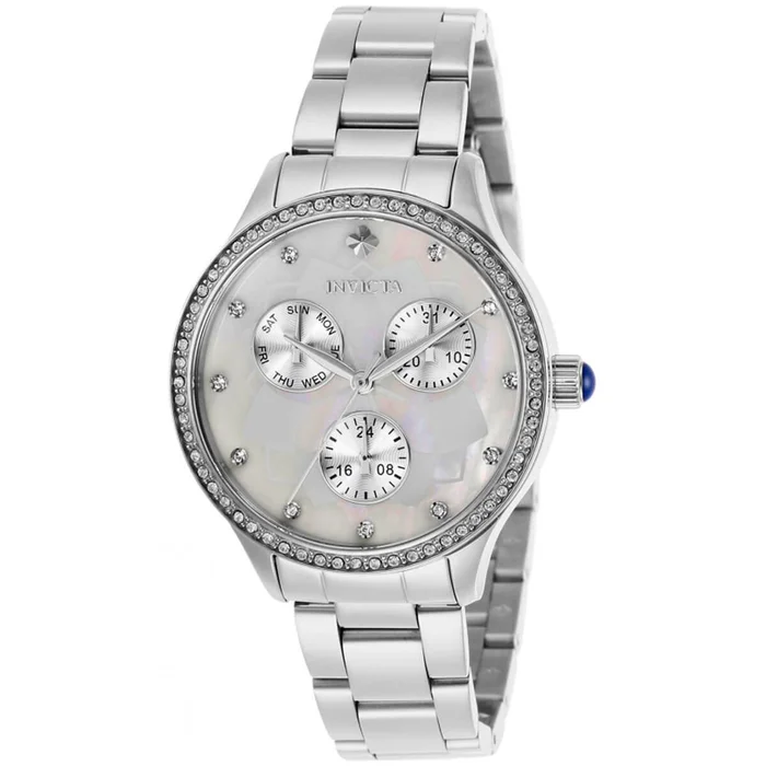 Invicta Women’s Watch – Wildflower White Oyster Dial Silver Tone Bracelet | 29090