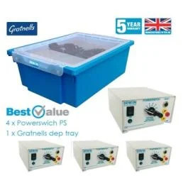 Irwin Powerswitch Power Supply/Power Pack Tray of 4 [2983]