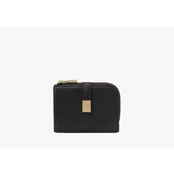 Kate Spade Deco Small Compact Wallet In Black