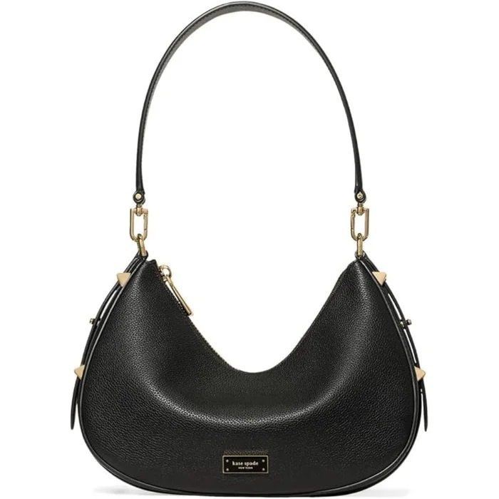 Kate Spade New York Liv Pebbled Leather Convertible Shoulder Bag In Black