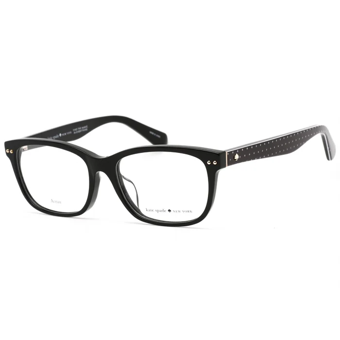Kate Spade Women’s Eyeglasses – Black Rectangular Acetate Frame | Cailin/F 0807 00
