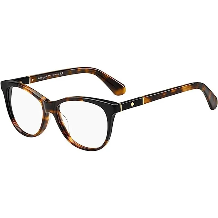 Kate Spade Women’s Eyeglasses – Havana Black Round Frame | KATE SPADE JOHNNA 581