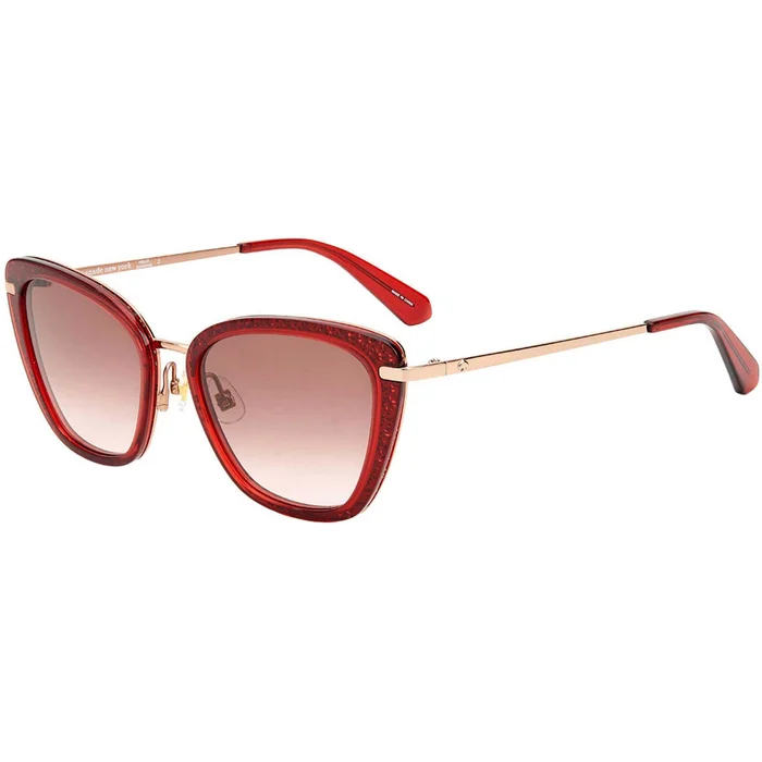 Kate Spade Women’s Sunglasses – Acetate/Metal Red Cat Eye Frame | Thelma/G/S 0C9A HA