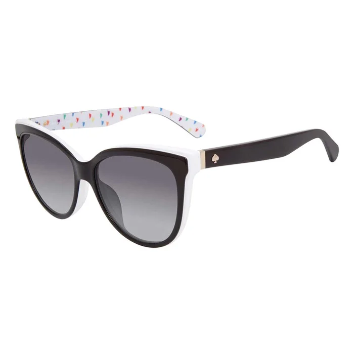 Kate Spade Women’s Sunglasses – Black/White/Multicolor Acetate Frame | DAESHA/S 06ZL