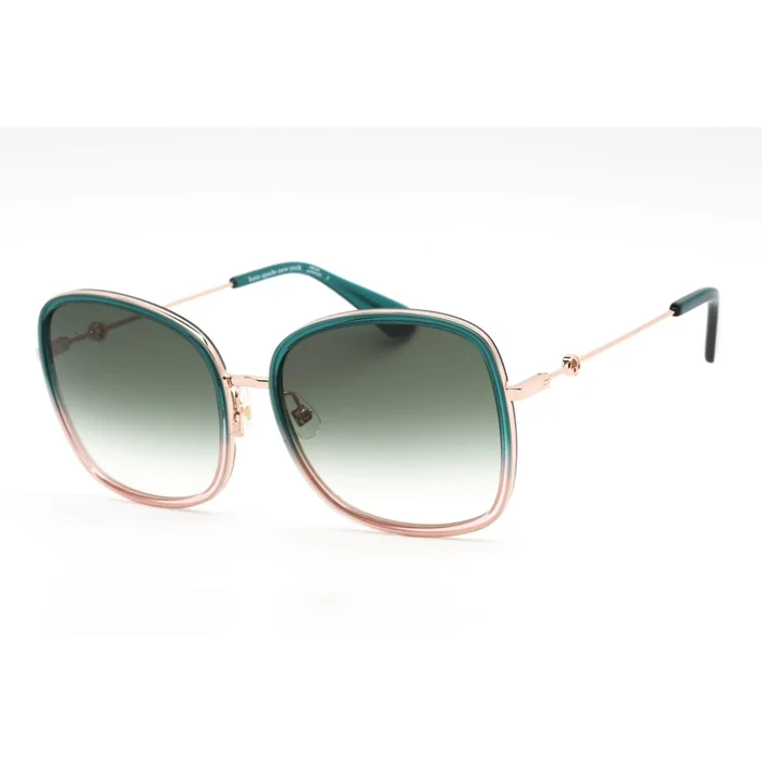 Kate Spade Women’s Sunglasses – Full Rim Teal/Gold Square Frame | PAOLA/G/S 0ZI9 9K