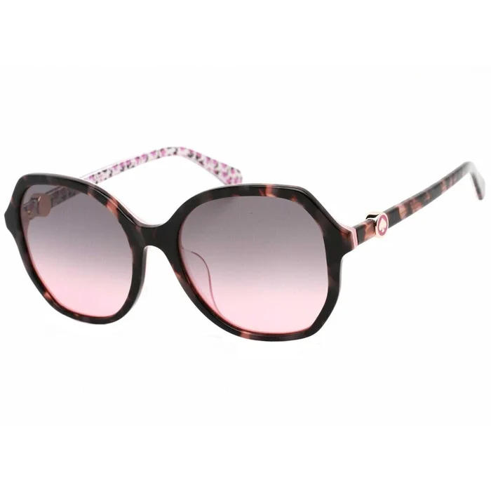 Kate Spade Women’s Sunglasses – Pink Havana Acetate Full Rim | Lourdes/F/S 0HT8 FF