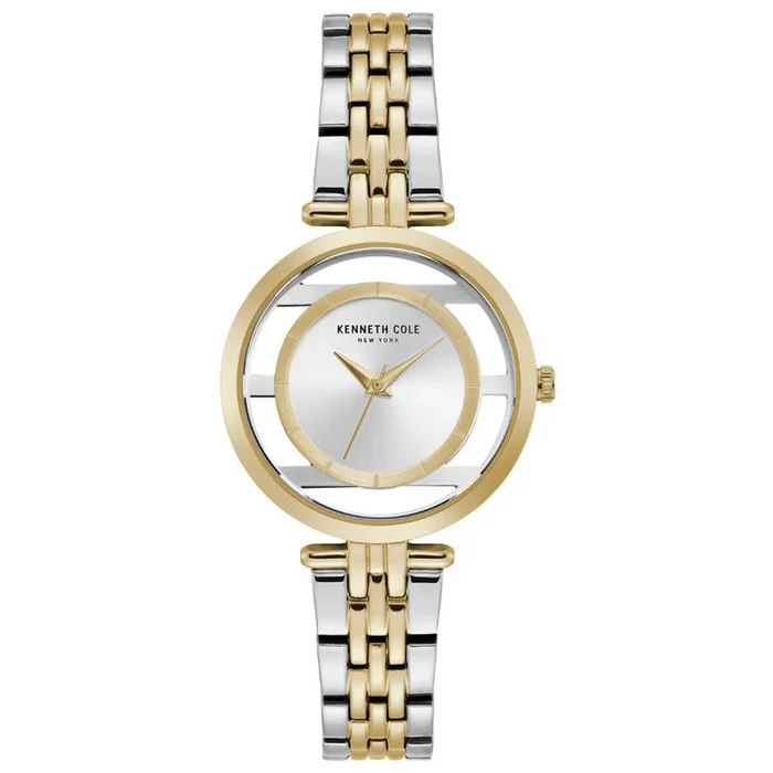 Kenneth Cole Women’s Quartz Watch – Transparent Dial Two Tone Bracelet | KC50922002