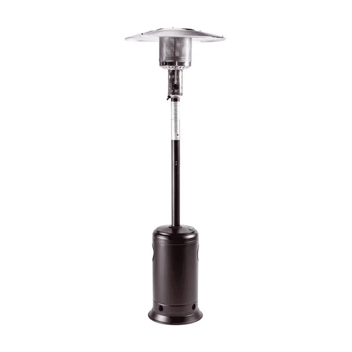 Legacy Heating 47000-BTU Mocha Stainless Steel Floorstanding Liquid Propane Patio Heater