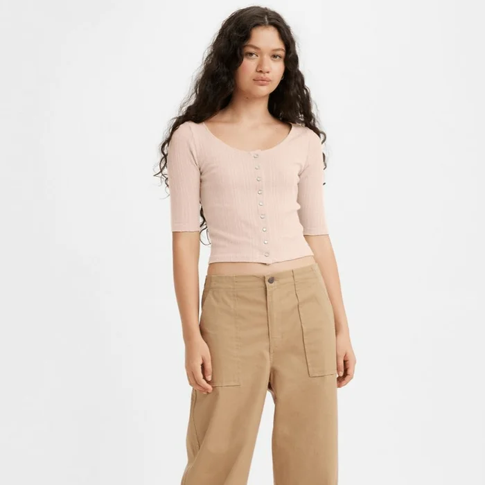 Levi’s Dry Goods Pointelle Top Pink