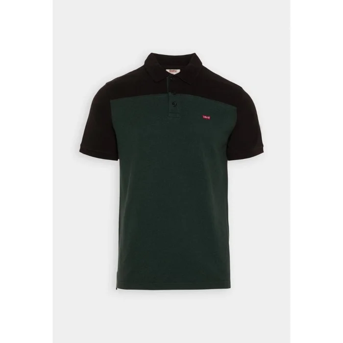 Levi’s Housemark Polo Colourblack T-Shirt in Balcony Blocking Grey