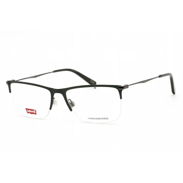 Levi’s Men’s Eyeglasses – Clear Lens Matte Green Stainless Steel | LV 5029 0DLD 00