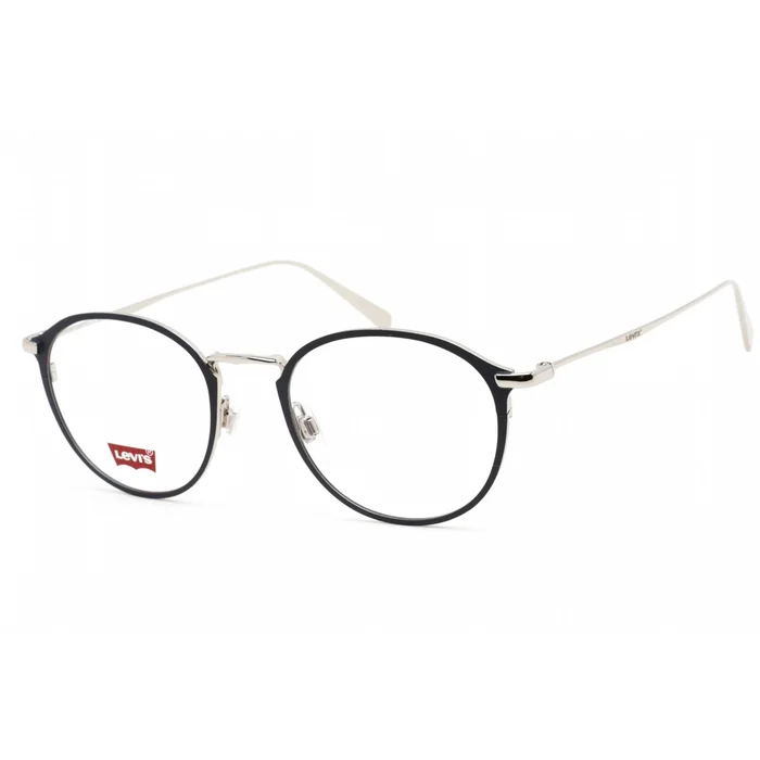 Levi’s Women’s Eyeglasses – Clear Lens Blue Palladium Metal Round | LV 5001 00JI 00