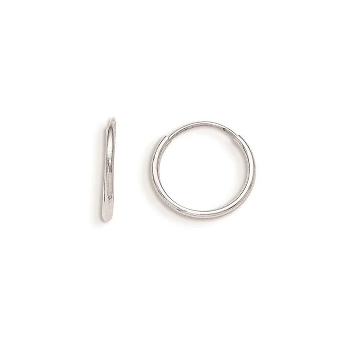 Madi K Kid’s 14k White Gold Endless Hoop Earrings