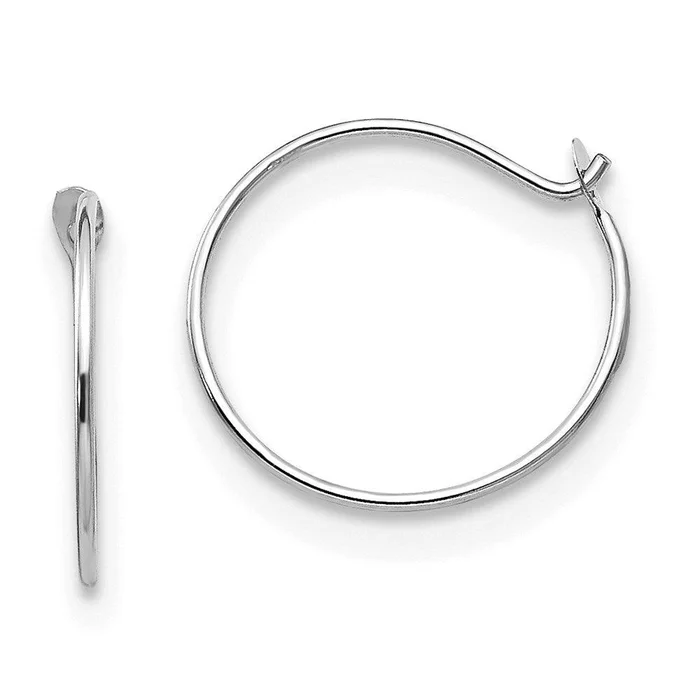 Madi K Kid’s 14k White Gold Sm. Endless Hoop Earrings