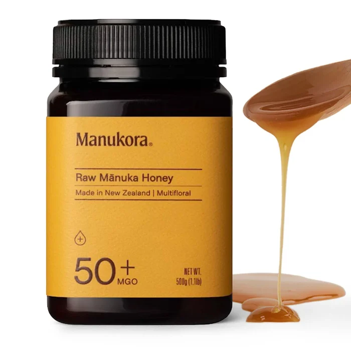 Manukora Raw Manuka Honey, MGO 50+, New Zealand Honey, Non-GMO, Traceable from Hive to Hand – 500g (1.1 Lb)