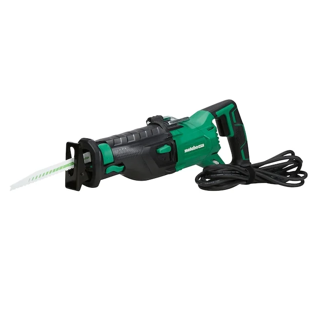 Metabo HPT Reciprocating Saw CR13VSTM 11-Amp Variable Speed Corded | Orbital Function Switch | Bevel Gear Drive System | Adjustable Pivot Foot