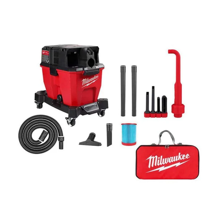 Milwaukee 0920-20-49-90-2026-49-90-2019 M18 FUEL 9 Gal. Cordless Dual-Battery Wet/Dry Shop Vacuum