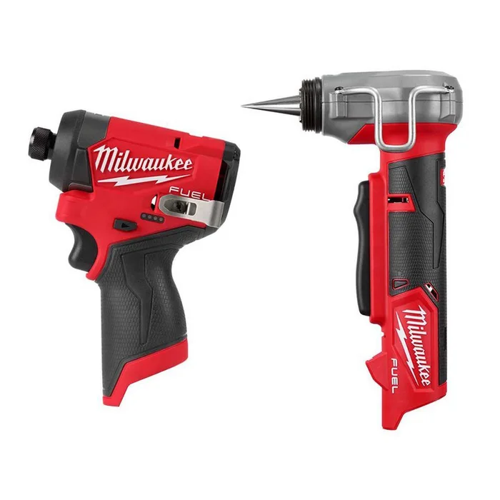 Milwaukee 3453-20-2532-20 M12 FUEL 12V Lithium-Ion Brushless Cordless 1/4 in Impact Driver & ProPEX Expander Tool w/1/2 in – 1 in Expander Heads