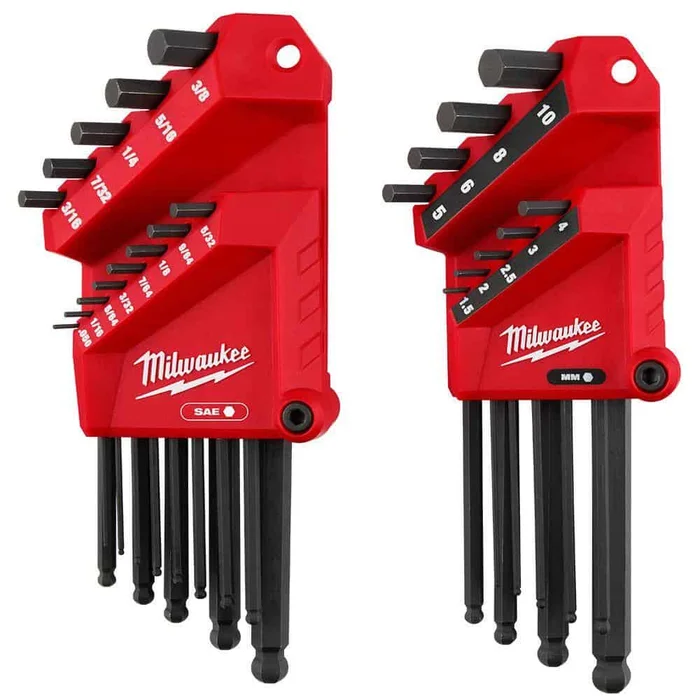 Milwaukee 48-22-2187 Ball End SAE/Metric L- Key Set (22-Piece)