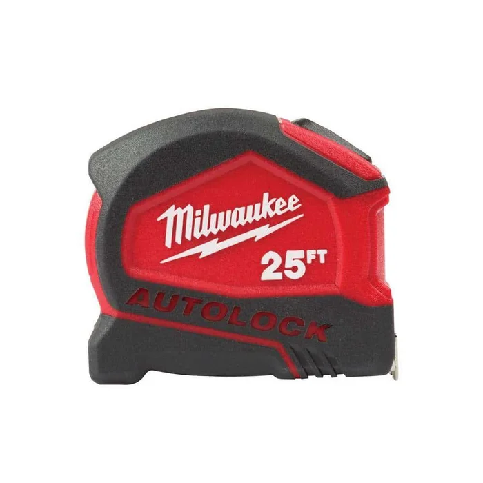 Milwaukee 48-22-6825-12X 25 ft. Compact Auto Lock Tape Measure (12-Pack)
