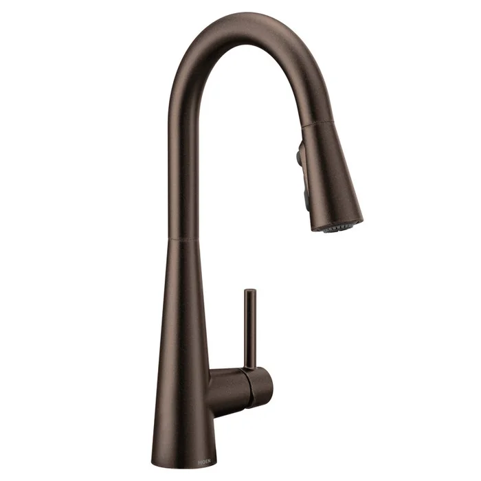 Moen 7864ORB Moen Sleek Pull Down Single Handle Kitchen Faucet with Power Boost Technology and Duralock