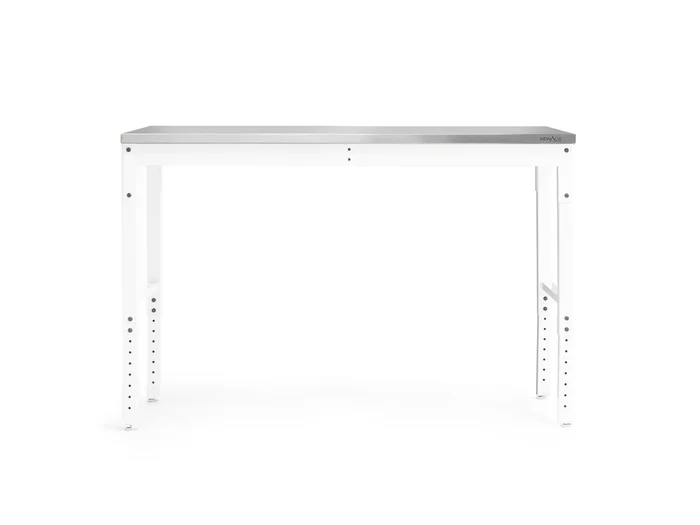 NewAge Products 56-in W x 43-in H White Steel Adjustable Height Work Bench