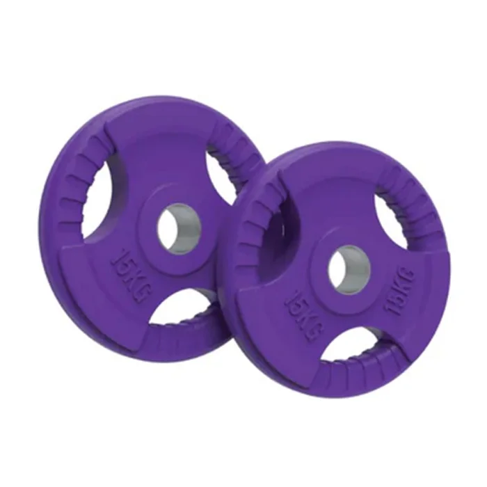 Olympic Tri-Grip Rubber Weight Plates 15kg Pair