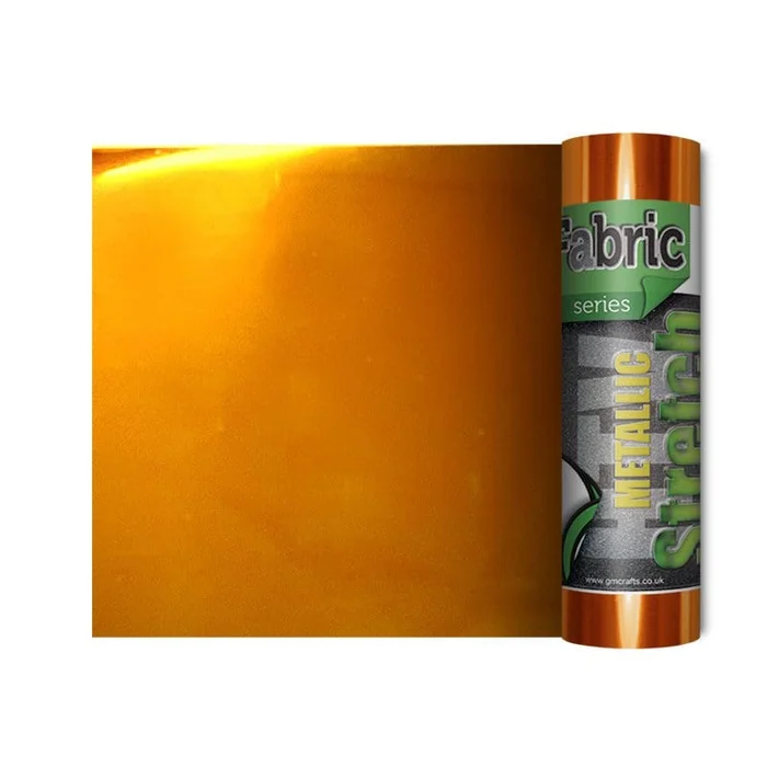 Orange Metallic Stretch HTV 140mm x 500mm