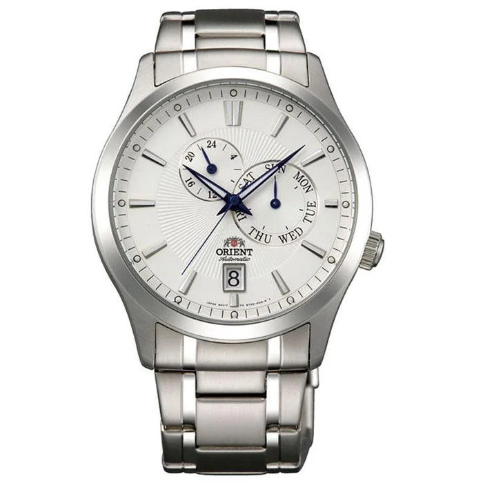 Orient ET0K002W Men’s Cosmos Stainless Steel Bracelet White Dial Automatic Watch