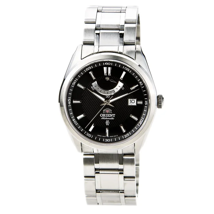 Orient FFD0F001B Men’s Vintage Stainless Steel Black Dial Power Reserve Automatic Watch