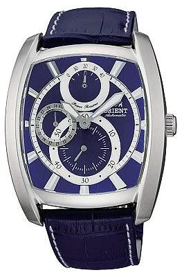 Orient Men’s Automatic Power Reserve Leather Strap Watch CEZAD003D