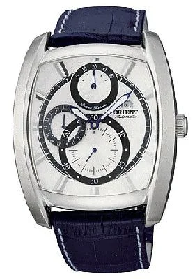 Orient Men’s Automatic Power Reserve Leather Strap Watch CEZAD003W
